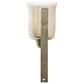 Maple and Jade Handmade Pillar Indoor/Outdoor Wall Sconce in Matte Bronze, , large