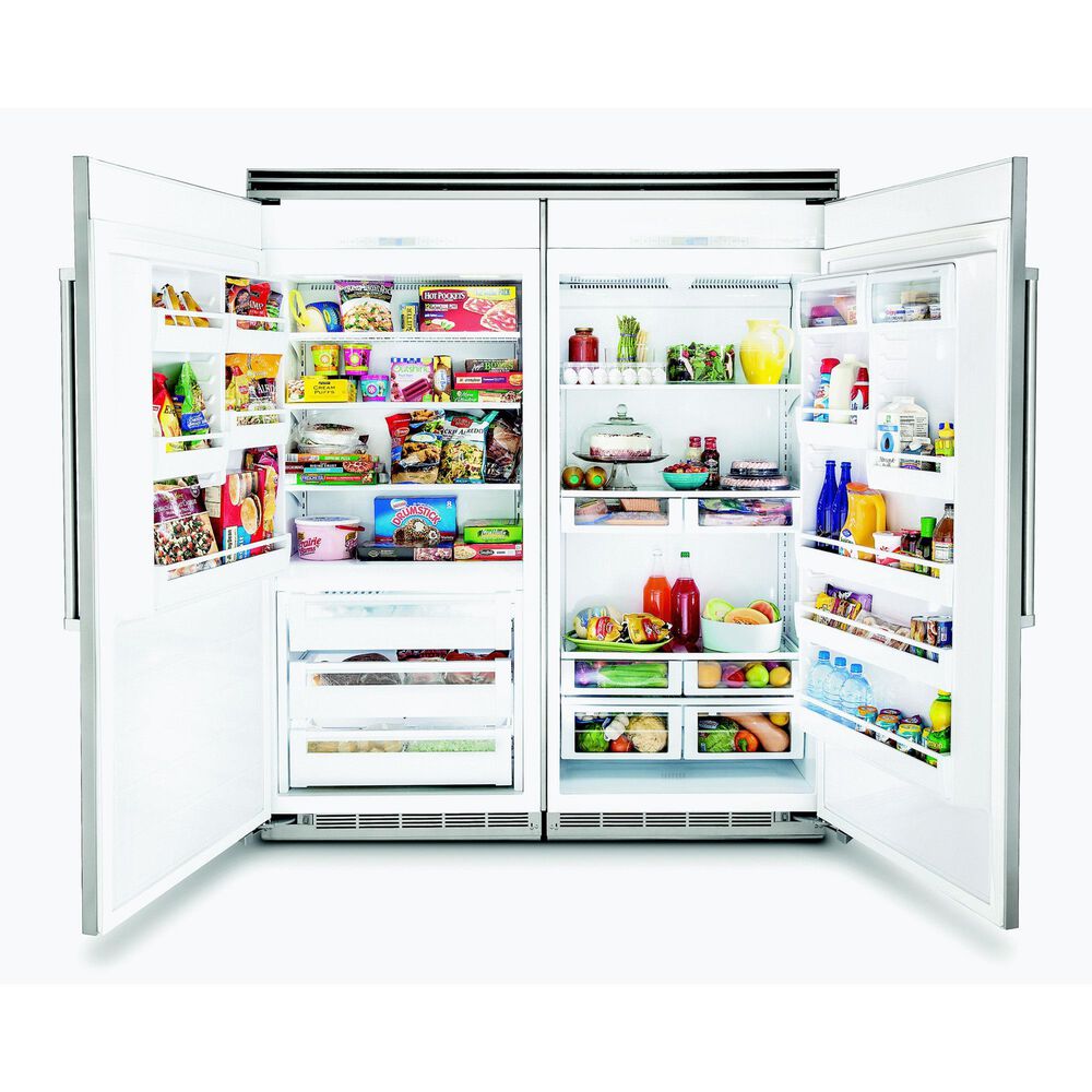 Viking Range 5 Series 22.8 Cu. Ft. Built-In Column Refrigerator with Left Hinge in Stainless Steel, , large