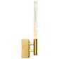 CWI Lighting Greta 5" Integrated LED Wall Light with Handcrafted Glass in Brass, , large
