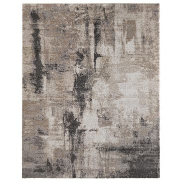 Feizy Richmond Gray and Brown 12" x 15" Area Rug, , large