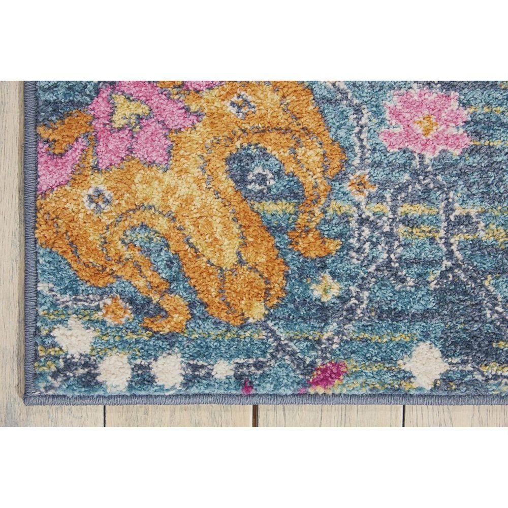 Nourison Passion PSN01 3&#39;9&quot; x 5&#39;9&quot; Denim Area Rug, , large