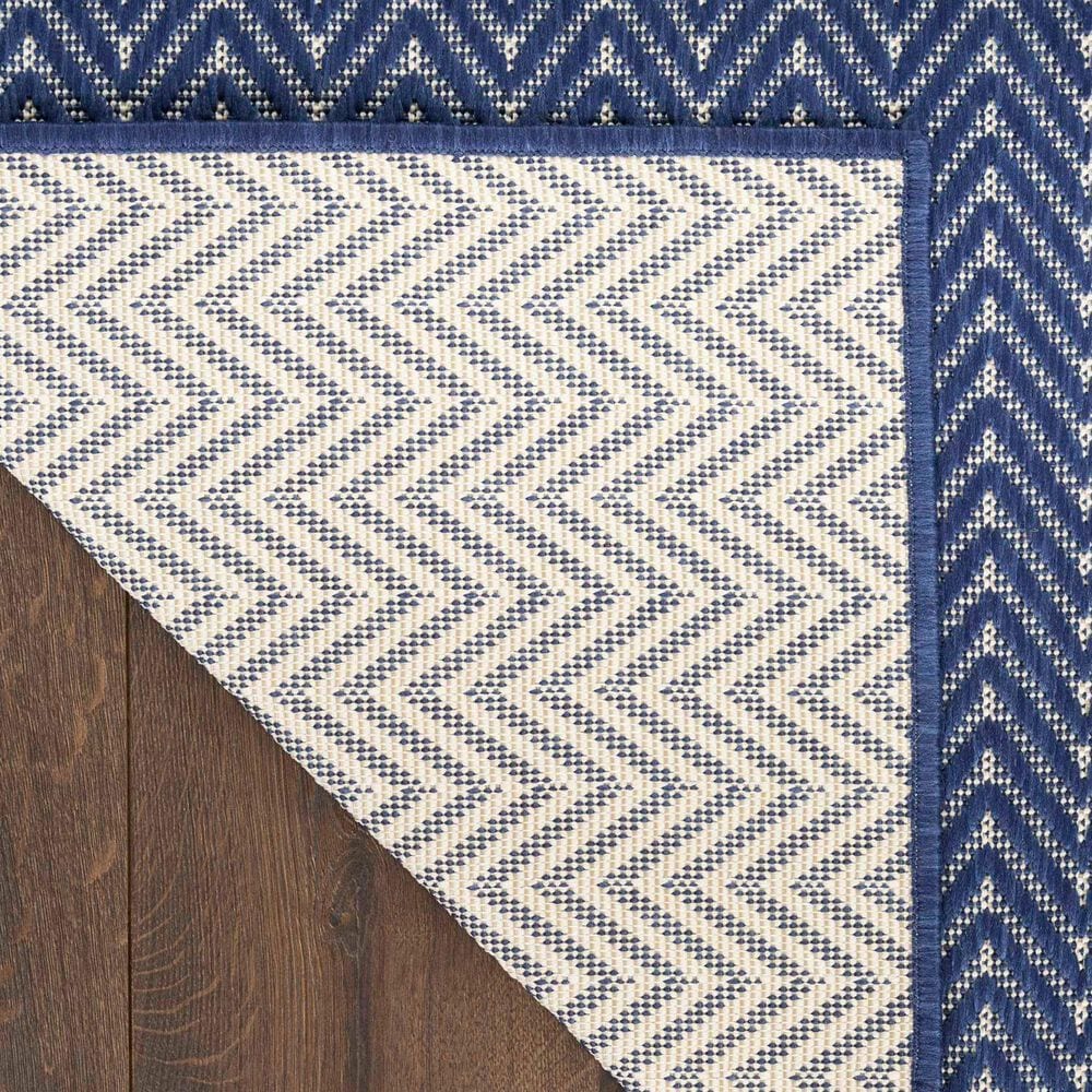 Nourison Horizon HOZ02 Navy 6&#39; x 9&#39; Indoor/Outdoor Area Rug, , large