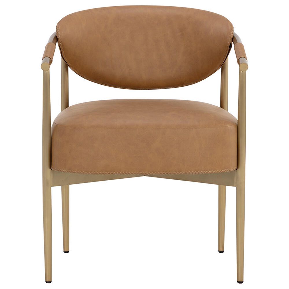 37B Heloise Arm Chair in Gold, , large