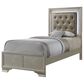 Crown Mark Lyssa 5-Piece Twin Panel Bedroom Set in Champagne, , large