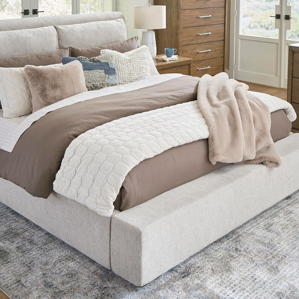Ashley Cabalynn King Upholstered Bed in Light Brown, , large