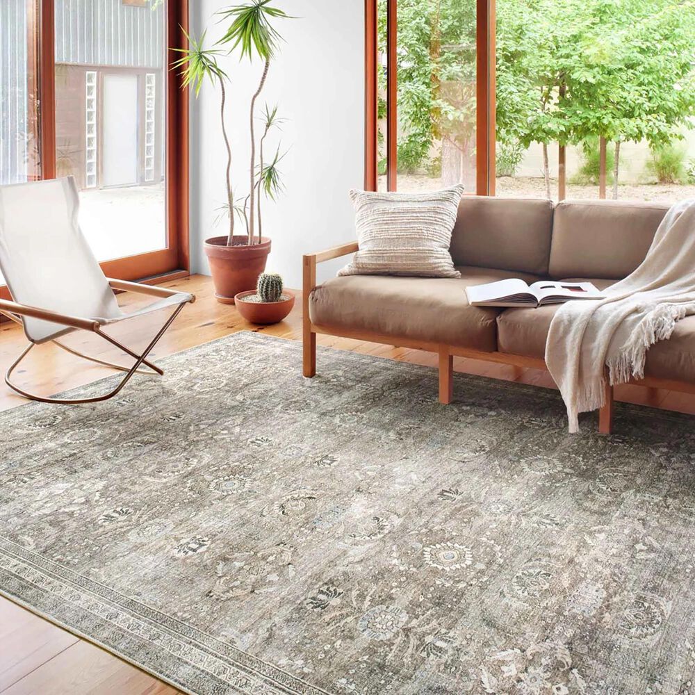 Loloi II Layla LAY-13 7&#39;6&quot; x 9&#39;6&quot; Antique/Moss Area Rug, , large