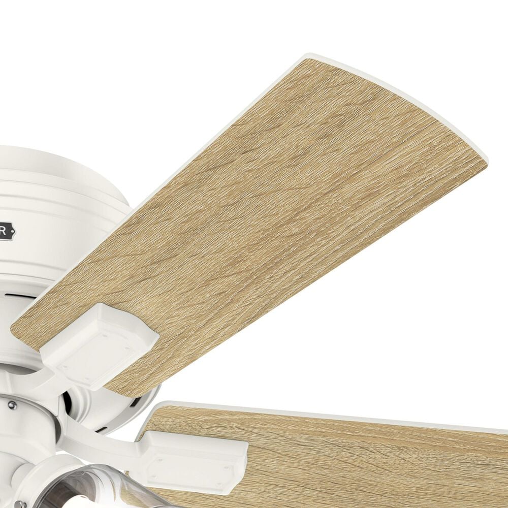 Hunter Crestfield Low Profile 42&quot; Ceiling Fan with Lights in Fresh White, , large