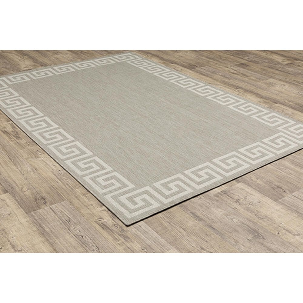 Oriental Weavers Portofino 6560D 7&#39;10&quot; x 10&#39;10&quot; Gray Area Rug, , large