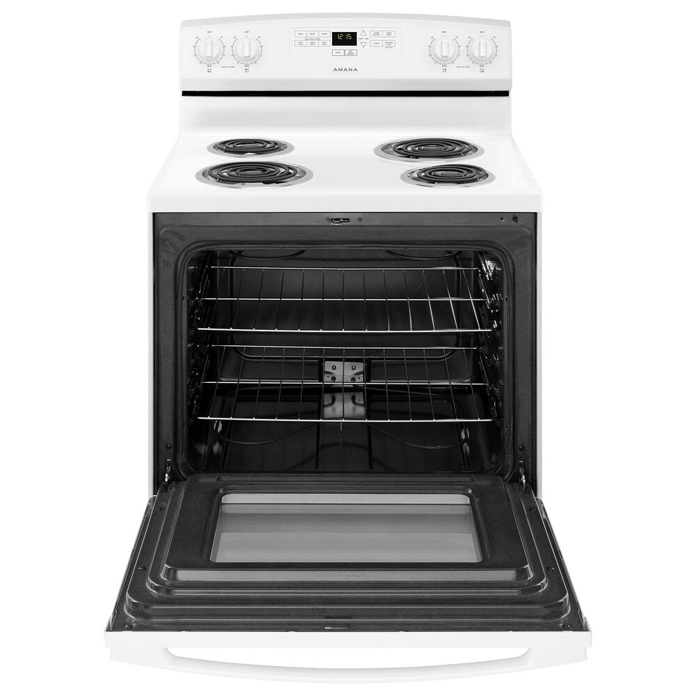 Amana 4.8 Cu. Ft. Electric Range with Bake Assist Temps in White, , large