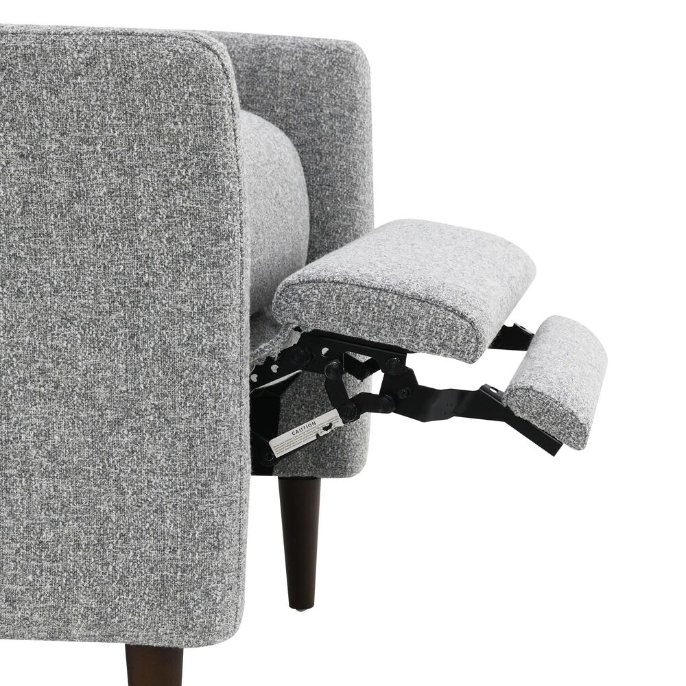 Furniture of America Psyche Push Back Recliner in Gray, , large