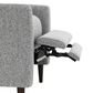 Furniture of America Psyche Push Back Recliner in Gray, , large