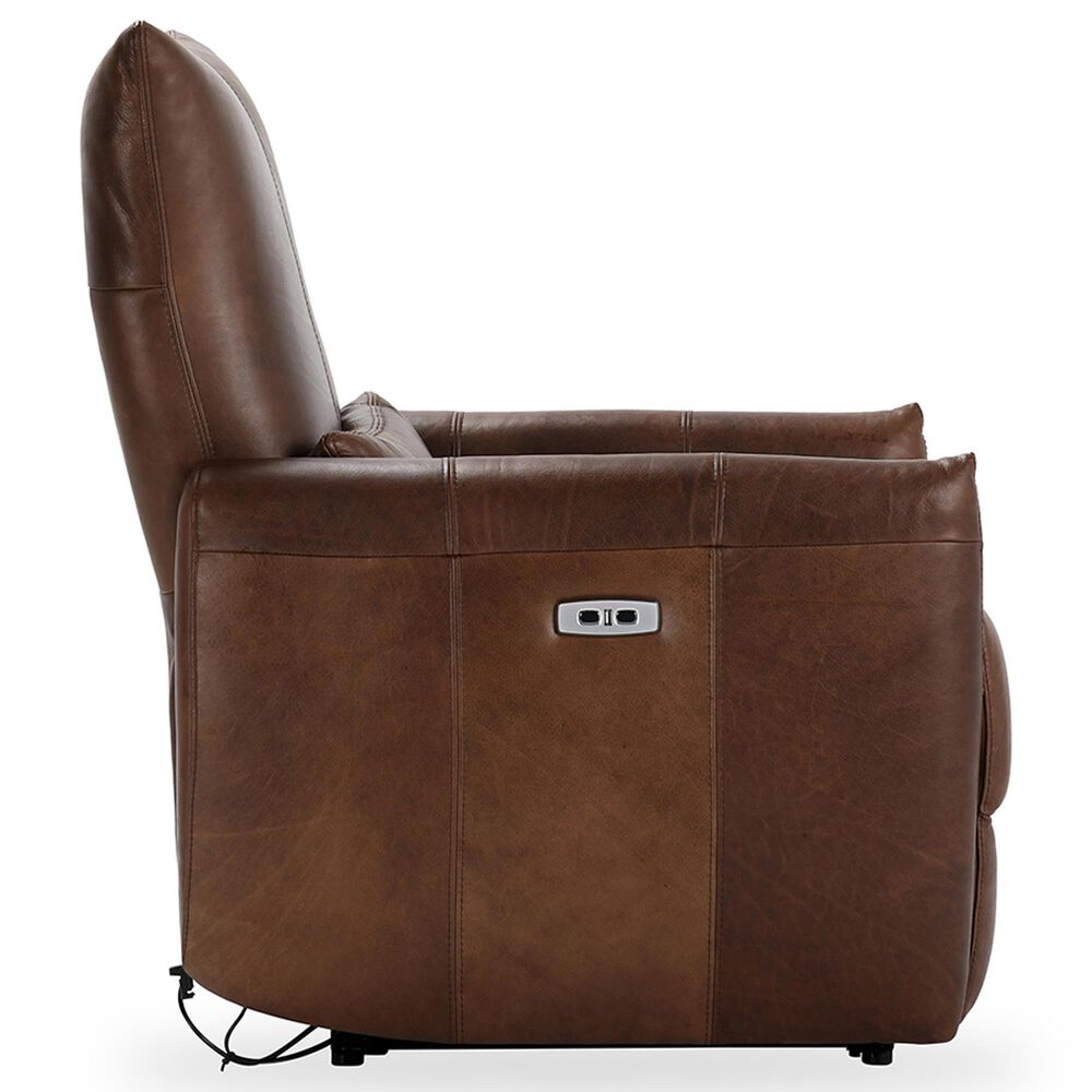 Classic Home Thaya Power Recliner Chair in Antique Brown, , large