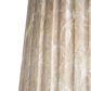 Hearth and Haven Outdoor Carved Side Table with Faux Natural Stone Texture in Gold, , large