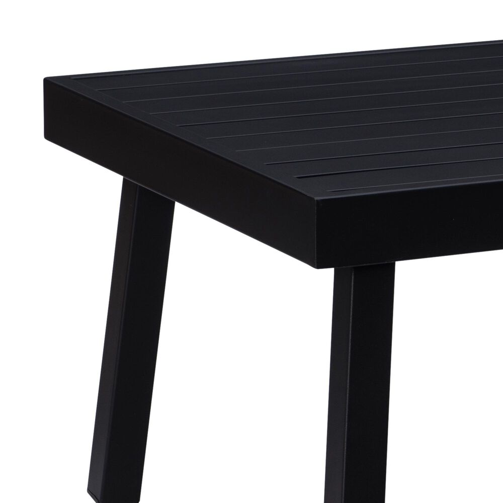 Linon Home Decor Holland Aluminum Coffee Table in Black, , large