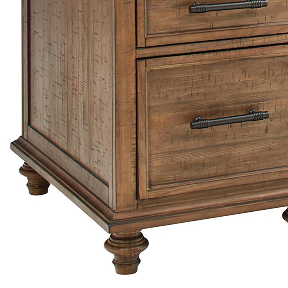 Riva Ridge Hensley 66&quot; Executive Desk in Honey, , large