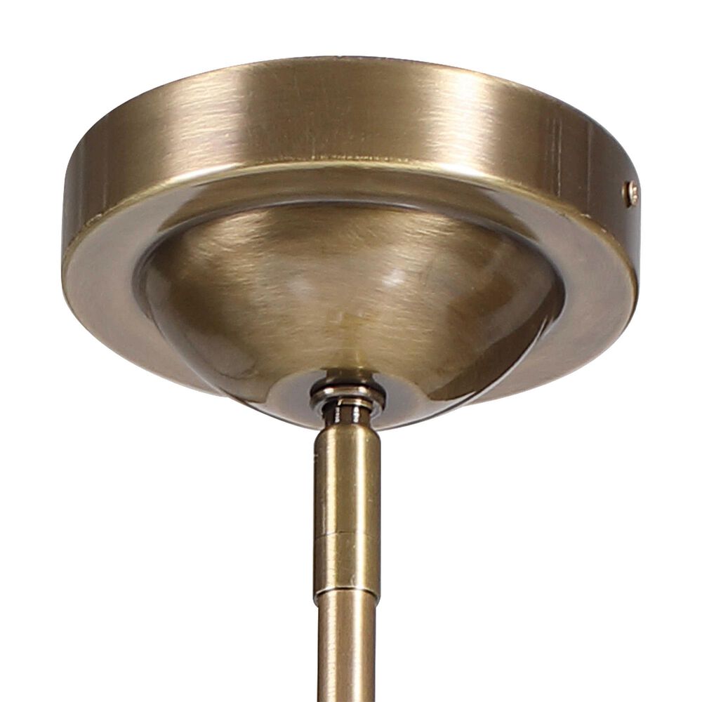 Uttermost Mimas 1-Light Pendant in Antique Brass, , large