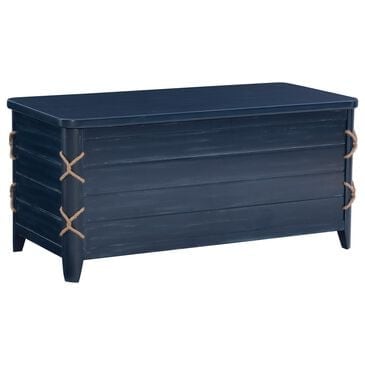 Linon Home Decor Brosnan Rope Cedar Chest in Blue, , large