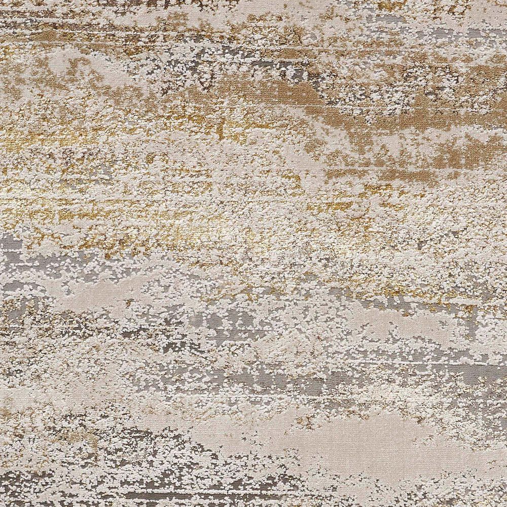 Feizy Aura 3735F 12&#39; x 15&#39; Gold and Gray Area Rug, , large