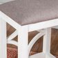 Linon Home Decor Westlee 5-Piece Rectangular Nesting Consoles and Stool Set in White and Light Brown, , large
