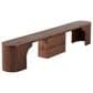 Transformer Table Round Dining Bench in Royal Walnut, , large