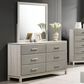 Titanic Furniture Roswell 6-Drawer Dresser and Mirror in Beige, , large