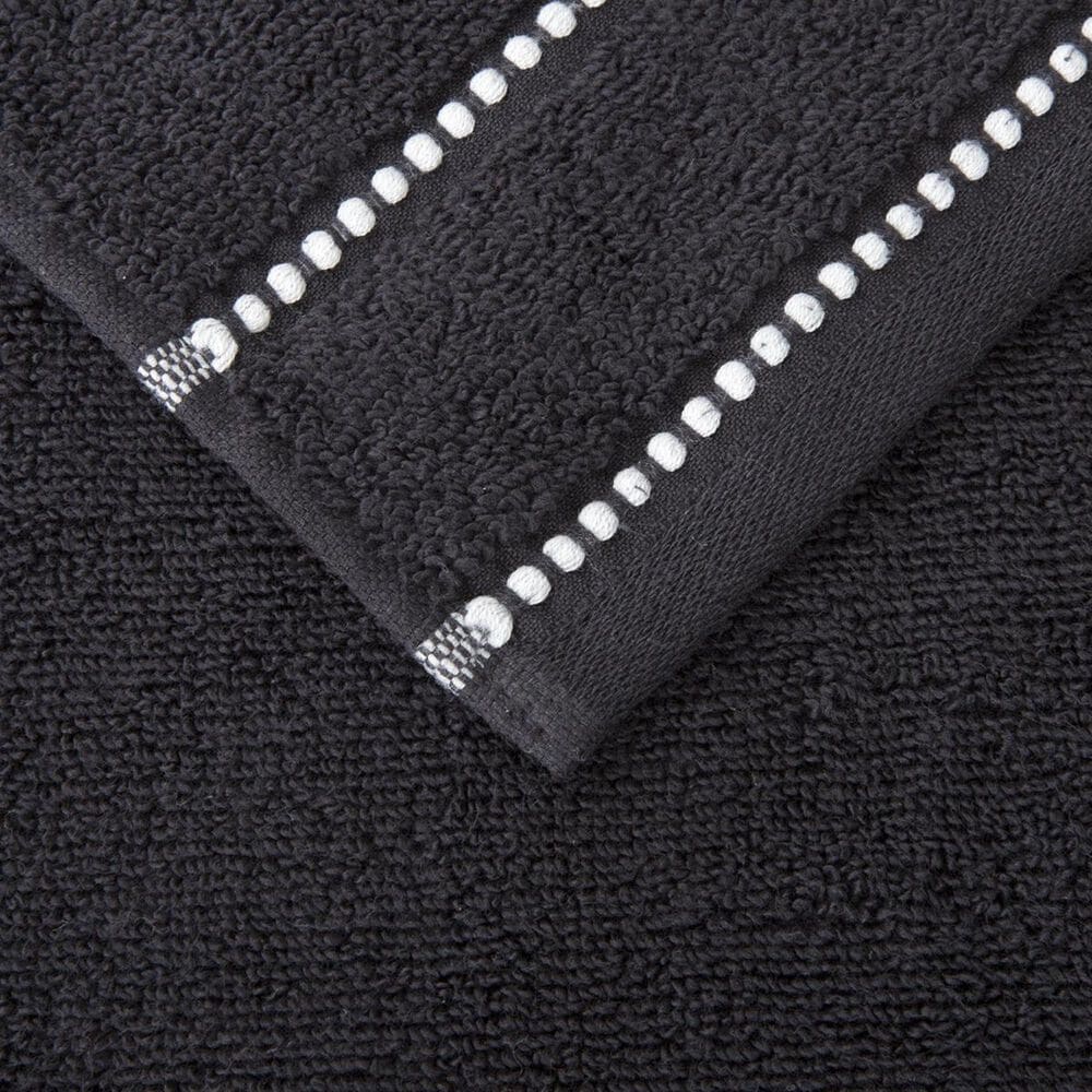 Timberlake Lavish Home 6-Piece Quick Dry Towel Set in Black, , large