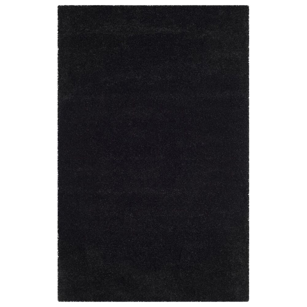Safavieh Milan Shag SG180-9090 6' x 9' Black Area Rug, , large