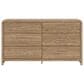 Ashley Gramburg 5 Piece Queen Platform Panel Bedroom Set in Warm Brown, , large