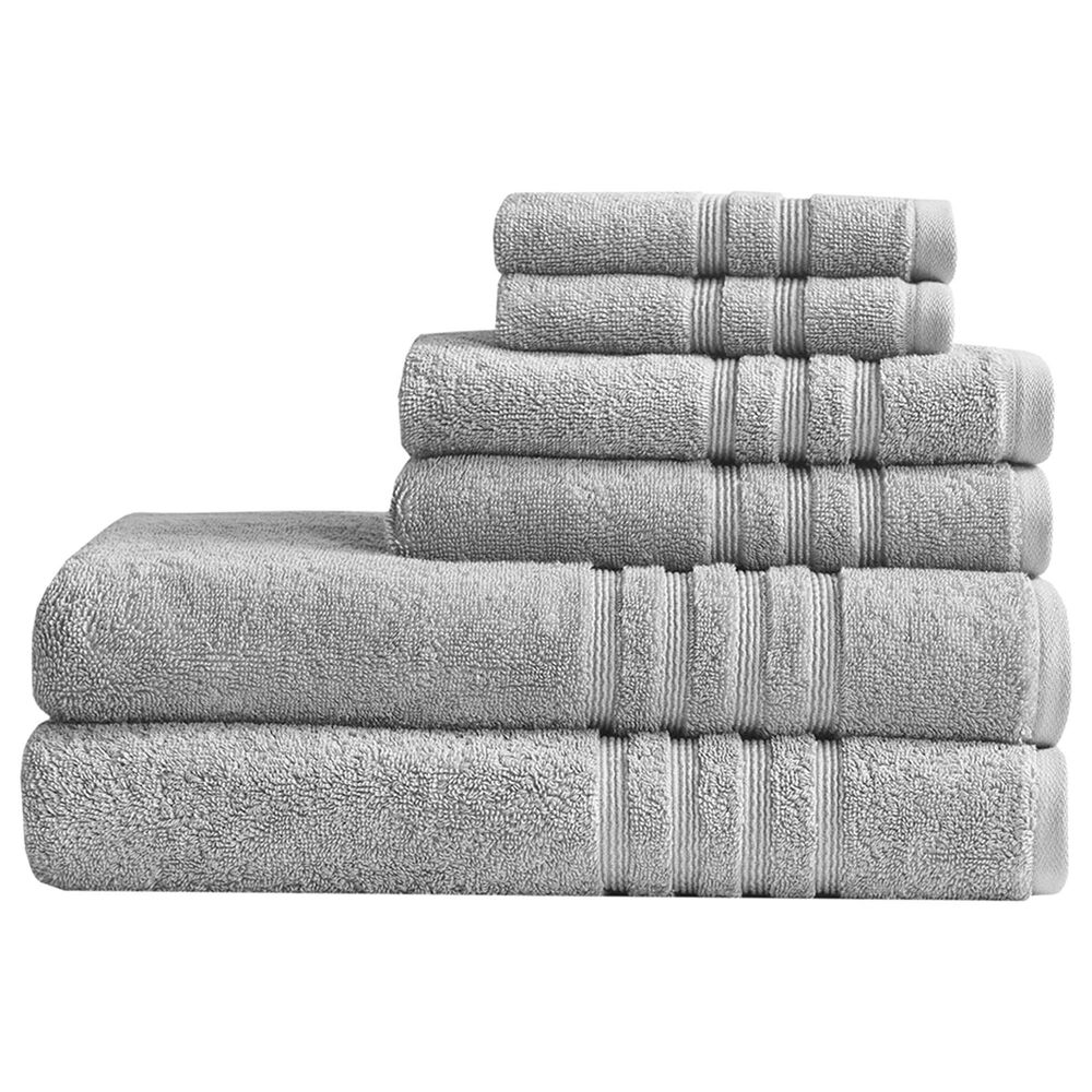 Hampton Park Nurture Sustainable Antimicrobial 6Piece Towel Set in Grey NFM