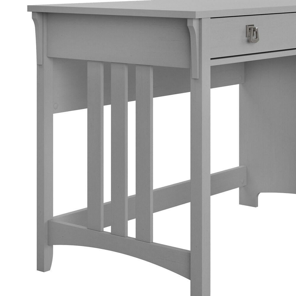Bush Salinas 60" Computer Desk with Hutch in Cape Cod Gray Nebraska