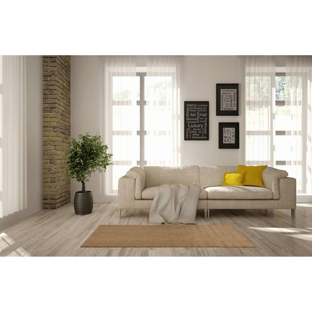 Nourison Courtyard Jute 2&#39; x 6&#39; Indoor/Outdoor Runner, , large