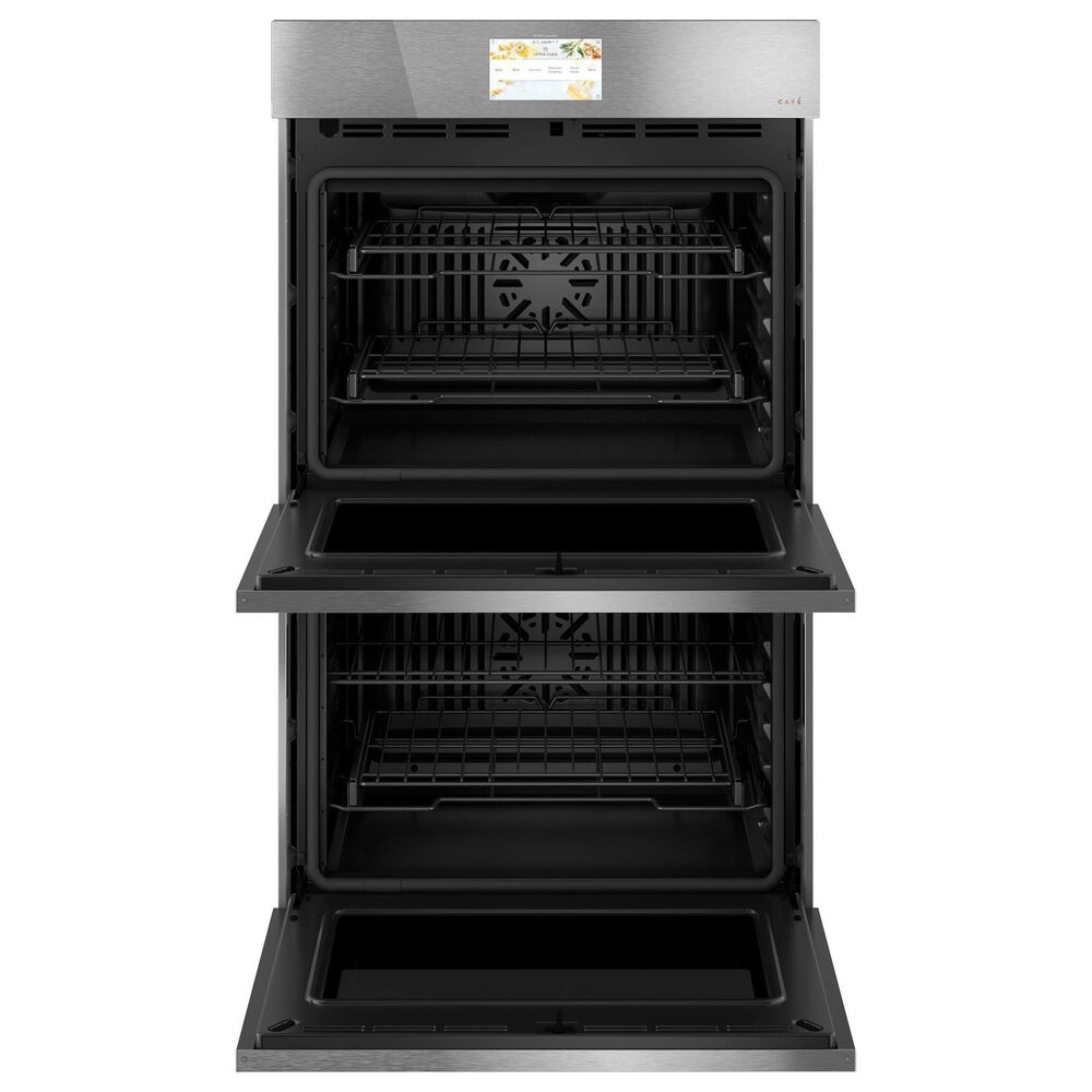 Cafe 30&quot; Smart Built-In Convection Double Wall Oven in Glass Stainless Steel, , large