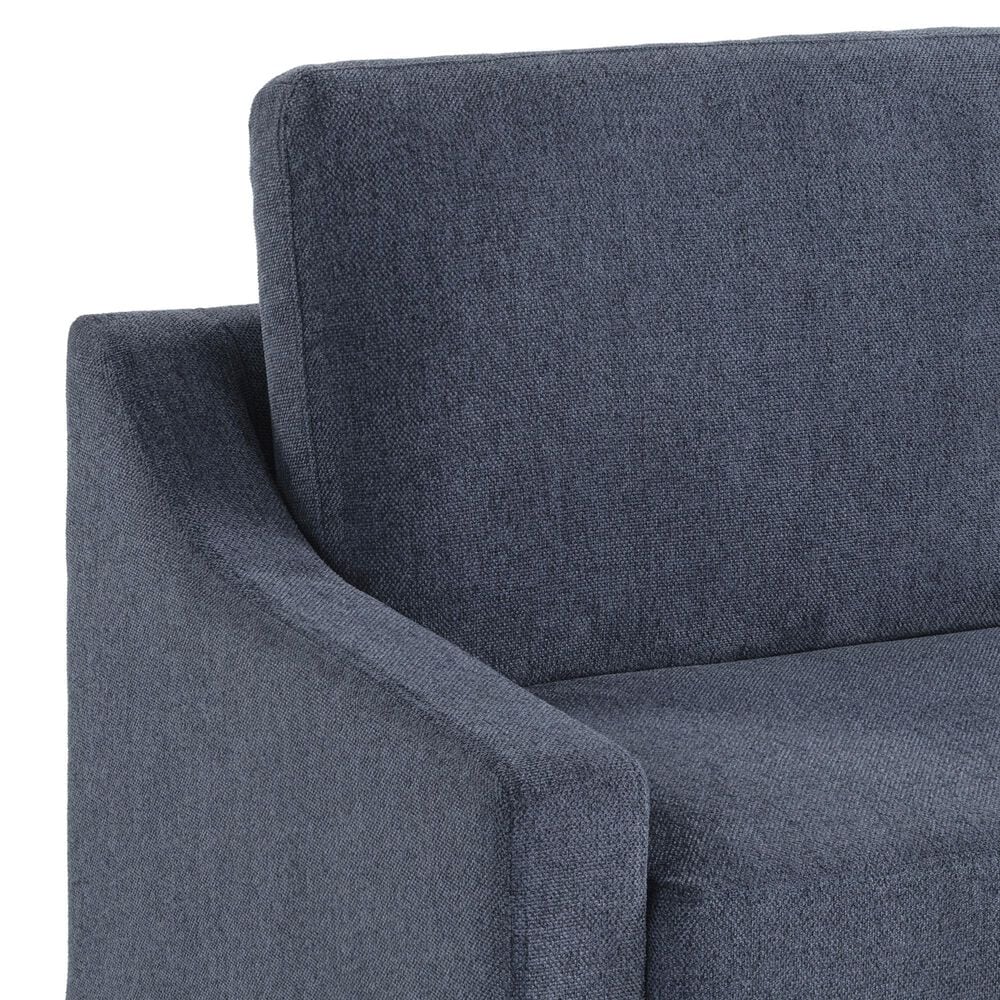 Lifestyle Solutions Harper Twin Convertible Sleeper Loveseat in Navy, , large