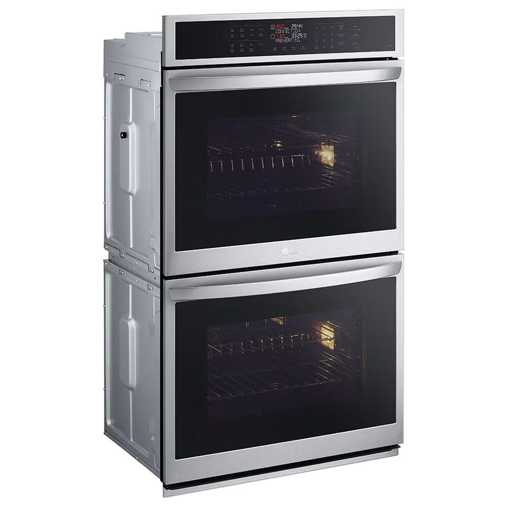 LG 30&quot; Double Wall Oven with Convection and Air Fry in Stainless Steel, , large