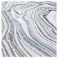 Safavieh Craft CFT843M 6"7" Square Blue and Grey Area Rug, , large