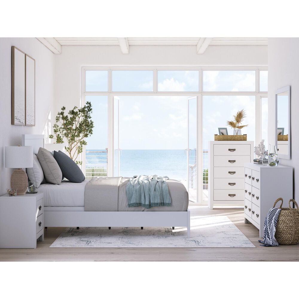 Ashley Binterglen 5-Piece Queen Panel Bedroom Set in White, , large