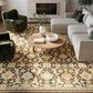 Nourison Antique Bloom Mocha and Multicolor 8" x 10" Area Rug, , large