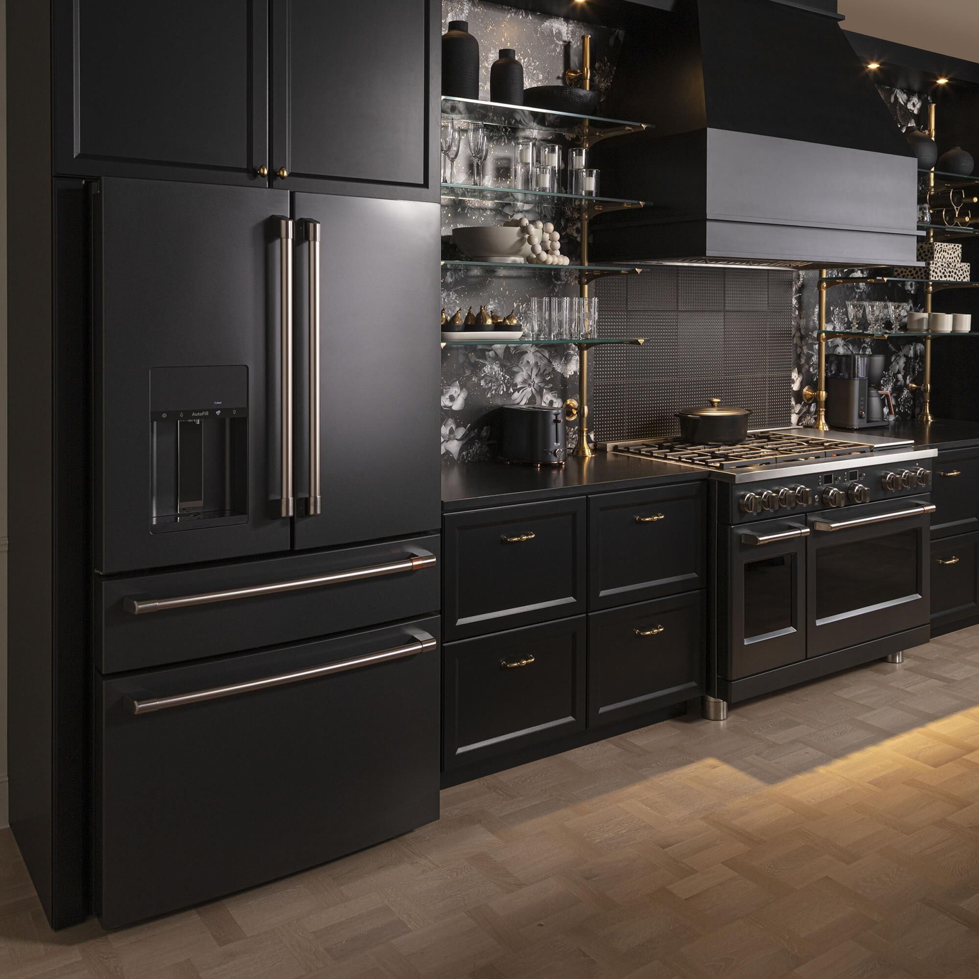 Mat black appliances top