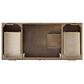 37B Mauri 48" Single Bathroom Vanity with Metal Base in Walnut Drift with High-Profile 4" White Composite Stone Top, , large