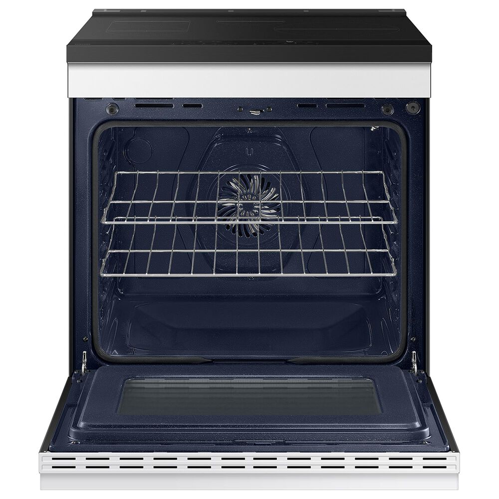 Samsung Bespoke Bespoke 6.3 Cu. Ft. Smart Slide-In Electric Induction Range with Anti-Scratch Glass Cooktop and Air Fry in White Glass, , large