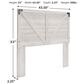 Ashley Shawburn 3-Piece Queen Bedroom Set in Whitewash and Charcoal Gray, , large