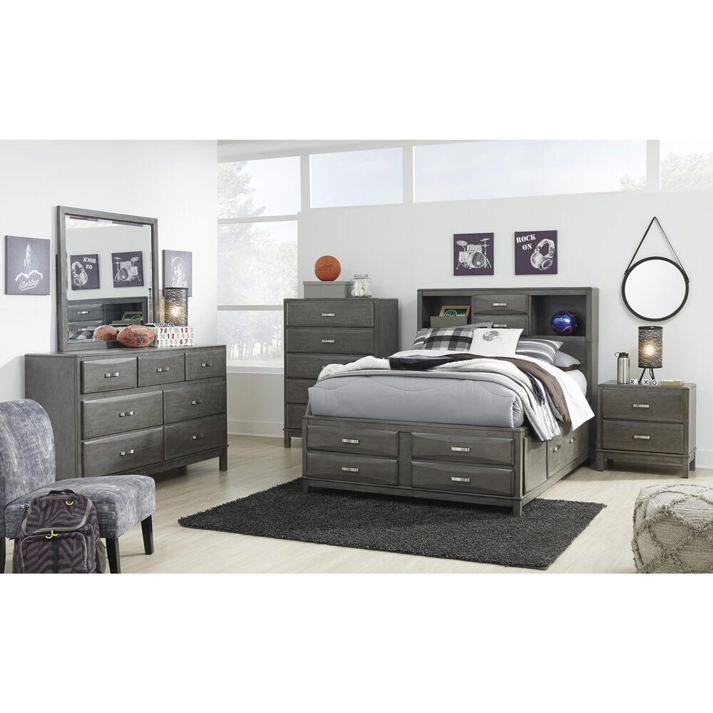 Ashley Caitbrook Full Storage Bed in Gray, , large