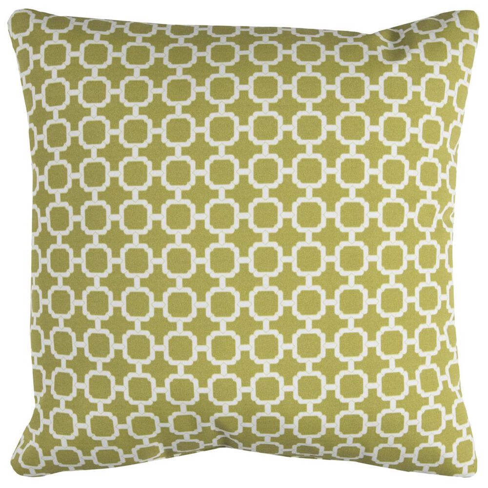 Rizzy Home 22" x 22" Poly-Fill Pillow in Green and White, , large