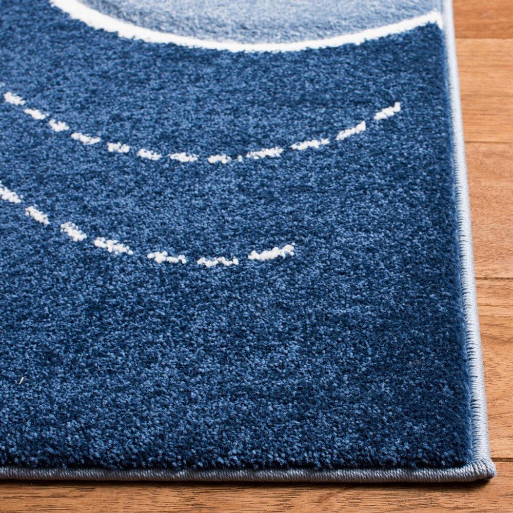 Safavieh Carousel Animals 3&#39; Square Blue and Grey Kids  Area Rug, , large
