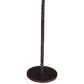 Home Trends & Design Detroit 10" Side Table with Hammered Base in Beige Travertine and Natural, , large