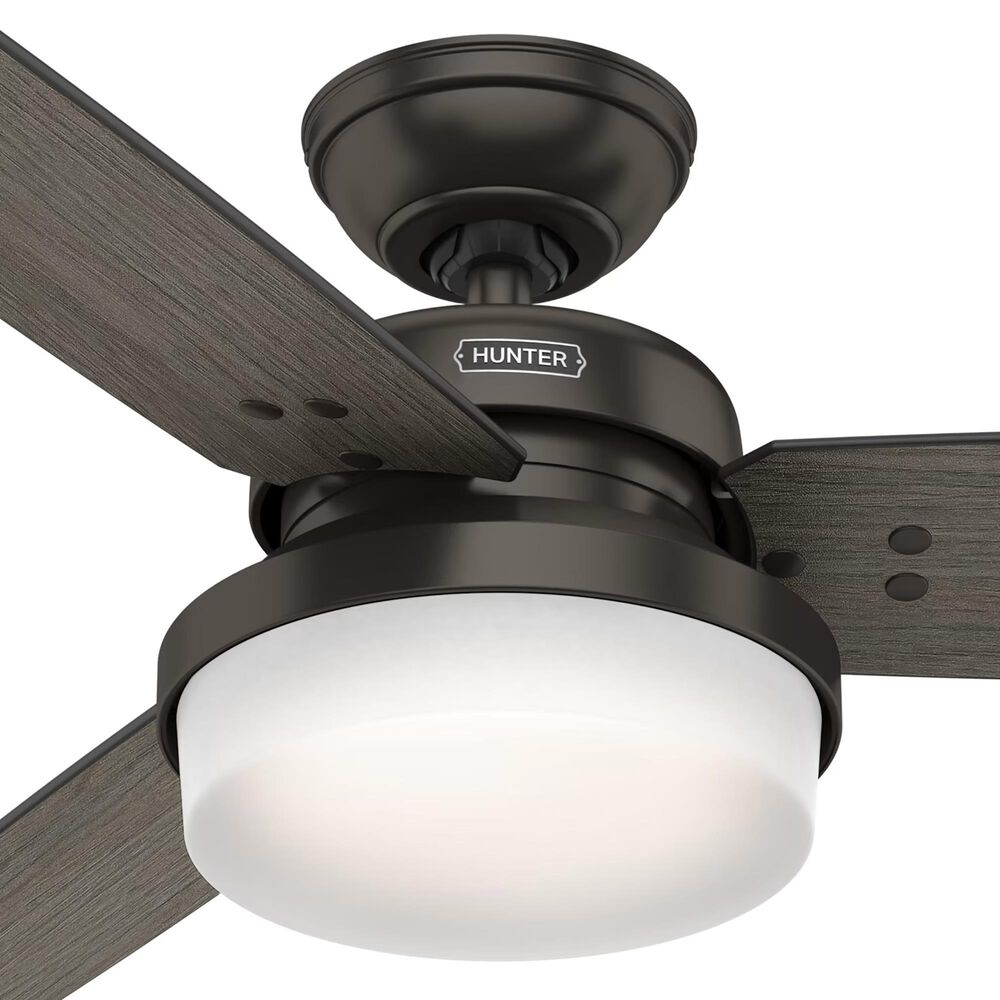 Hunter Sentinel 52&quot; Ceiling Fan with LED Lights in Premier Bronze, , large