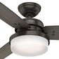 Hunter Sentinel 52" Ceiling Fan with LED Lights in Premier Bronze, , large