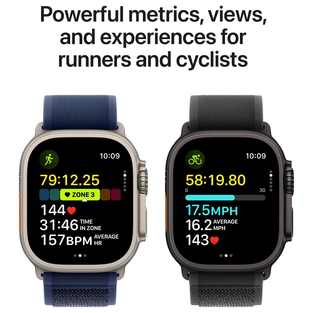 Apple Watch Ultra 2 GPS + Cellular 49mm Black Titanium Case with Black Ocean Band, , large