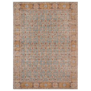 Amer Rugs Eternal 2"2" x 3" Teal and Gold Area Rug, , large