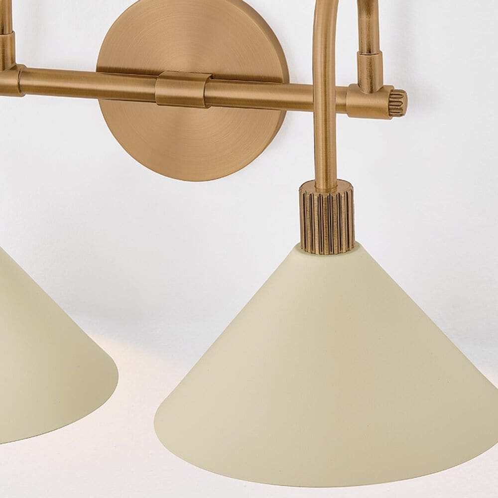 Troy Lighting Jovani 2-Light Bath Vanity in Patina Brass and Soft Sand, , large